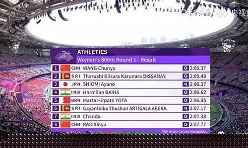 亚运会800米时间-亚运会女子800米视频