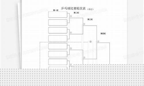 乒乓球轮次比赛对阵表图片-乒乓球轮次比赛对阵表