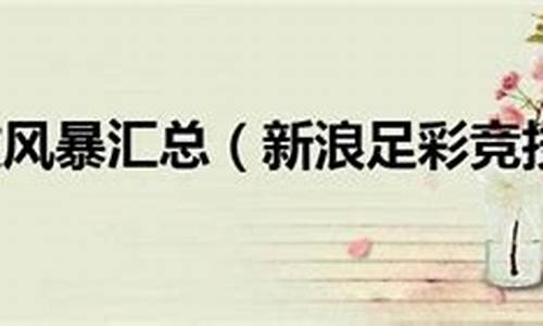 竞技风暴足彩对阵新浪-新浪彩足球竞技风暴