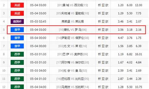 足彩对阵17096期-21097期足彩对阵