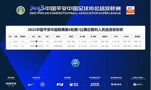 2020赛季中超裁判-中超联赛裁判场次安排表