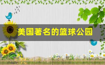 美国最美篮球场-美国著名的篮球公园