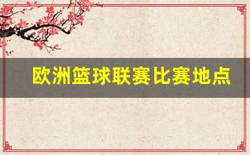 欧洲篮球联赛在哪里打-欧洲篮球联赛比赛地点
