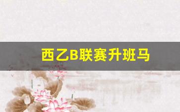 西乙B联赛升班马-西乙b升级